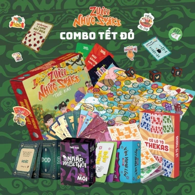 Combo Tết Xanh Đỏ - Party Game Đầy Bài, Vui Nhộn Cho Gia Đình và Bạn Bè, Giảm Giá Đến 120k