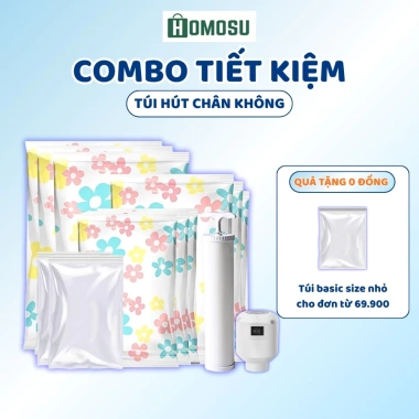 Combo Tiết Kiệm Túi Hút Chân Không Bảo Quản Quần Áo Chống Nấm Mốc M003