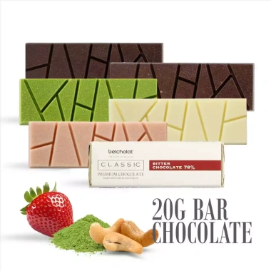 Combo Trải Nghiệm Bar 20g Belcholat Thanh Socola Cacao Đủ Vị Ít Đường Ăn Vặt Tiện Lợi