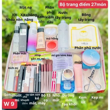 Combo Trang Điểm 12-27 Món Đầy Đủ Từ Cơ Bản Đến Nâng Cao Giá Chỉ 78.905 VND