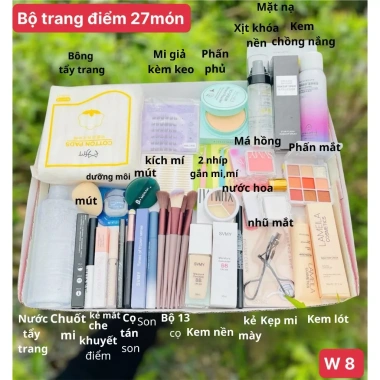 Combo Trang Điểm 12-27 Món Đầy Đủ Từ Cơ Bản Đến Nâng Cao Giá Chỉ 78.905 VND 3 Combo Trang Điểm 12-27 Món Đầy Đủ Từ Cơ Bản Đến Nâng Cao Giá Chỉ 78.905 VND 3