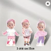 Combo trang trí sinh nhật bé gái màu hồng B2 - giảm giá còn 70.000đ 6