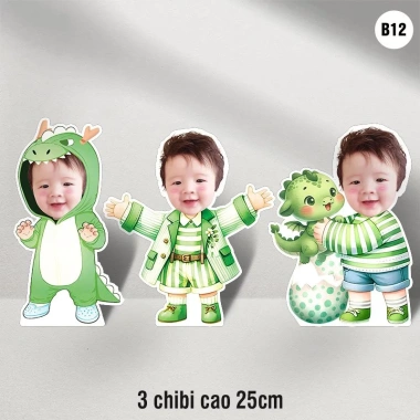 Combo trang trí sinh nhật BÉ TRAI tuổi Thìn - Đồ trang trí Rồng, giá chỉ 70.000đ