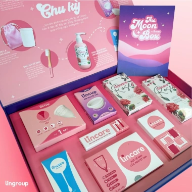 Combo trọn bộ cốc nguyệt san Lincup The Moonbox - Quà tặng lễ giảm giá 1.239.000 VND