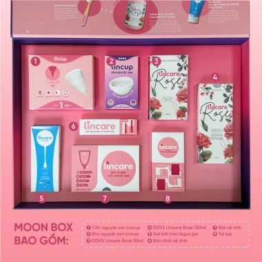 Combo trọn bộ cốc nguyệt san Lincup The Moonbox - Quà tặng lễ giảm giá 1.239.000 VND 3 Combo trọn bộ cốc nguyệt san Lincup The Moonbox - Quà tặng lễ giảm giá 1.239.000 VND 3