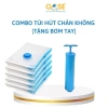 Combo túi hút chân không đựng quần áo, chăn gối - Tiết kiệm không gian, bảo quản