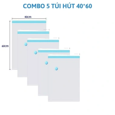 Combo túi hút chân không đựng quần áo chăn gối - Tiết kiệm không gian, chống mốc, tái sử dụng nhiều lần - 120k 10