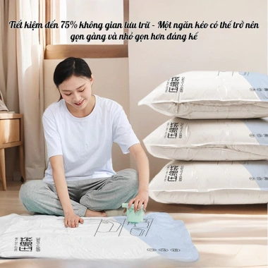 Combo Túi Hút Chân Không ZenBabe Đa Kích Thước Lưu Trữ Quần Áo & Chăn Giá 109k
