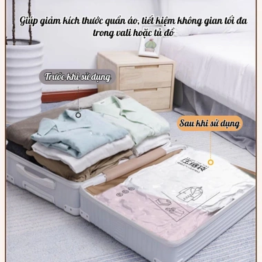 Combo Túi Hút Chân Không ZenBabe Đa Kích Thước Lưu Trữ Quần Áo & Chăn Giá 109k 5 Combo Túi Hút Chân Không ZenBabe Đa Kích Thước Lưu Trữ Quần Áo & Chăn Giá 109k 5