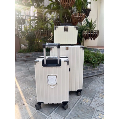 Combo Vali + Cặp Mini Valí Khung Nhôm Khoá Sập Size 20/24 - Giá Ưu Đãi 620k 2