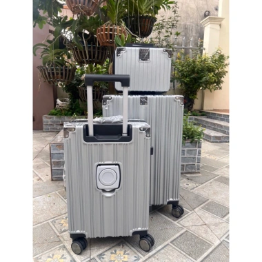 Combo Vali + Cặp Mini Valí Khung Nhôm Khoá Sập Size 20/24 - Giá Ưu Đãi 620k 4