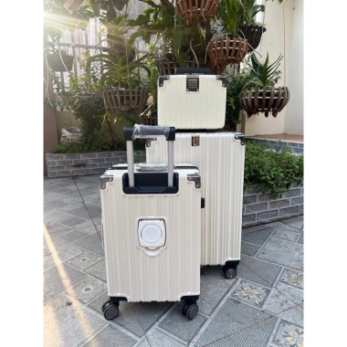 Combo Vali + Cặp Mini Valí Khung Nhôm Khoá Sập Size 20/24 - Giá Ưu Đãi 620k 10