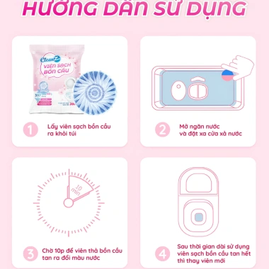 Combo Viên sạch bồn cầu CleanZ - Chai thả khử mùi, diệt vi khuẩn, tẩy mảng bám, 99.000 VND 8 Combo Viên sạch bồn cầu CleanZ - Chai thả khử mùi, diệt vi khuẩn, tẩy mảng bám, 99.000 VND 8