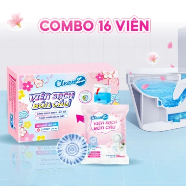 Combo Viên sạch bồn cầu CleanZ - Chai thả khử mùi, diệt vi khuẩn, tẩy mảng bám, 99.000 VND 10 Combo Viên sạch bồn cầu CleanZ - Chai thả khử mùi, diệt vi khuẩn, tẩy mảng bám, 99.000 VND 10