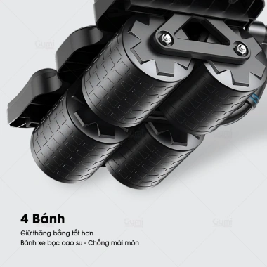 Con Lăn 4 Bánh Trợ Lực Thế Hệ Mới – Tập Bụng, Plank Tại Nhà, Khuỷu Tay Giá Ưu Đãi 296k 4
