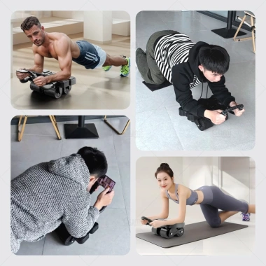 Con Lăn 4 Bánh Trợ Lực Thế Hệ Mới – Tập Bụng, Plank Tại Nhà, Khuỷu Tay Giá Ưu Đãi 296k 9