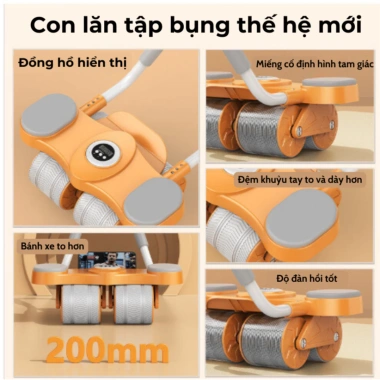 Con lăn tập bụng 2.025 - Plank tại nhà có trợ lực chống đổ, giảm giá 269k 8 Con lăn tập bụng 2.025 - Plank tại nhà có trợ lực chống đổ, giảm giá 269k 8
