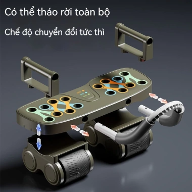 Con lăn tập bụng cao cấp 4 bánh – Dụng cụ luyện tập cơ bụng tại nhà, giảm mỡ hiệu quả 4 Con lăn tập bụng cao cấp 4 bánh – Dụng cụ luyện tập cơ bụng tại nhà, giảm mỡ hiệu quả 4