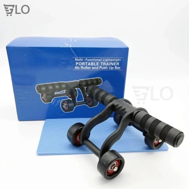 Con Lăn Tập Cơ Bụng 4 Bánh AB Roller và Push Up Bar - Kèm Thảm Lót Gối, Giá 115.500đ 2 Con Lăn Tập Cơ Bụng 4 Bánh AB Roller và Push Up Bar - Kèm Thảm Lót Gối, Giá 115.500đ 2