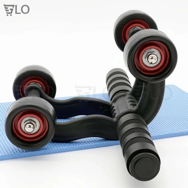 Con Lăn Tập Cơ Bụng 4 Bánh AB Roller và Push Up Bar - Kèm Thảm Lót Gối, Giá 115.500đ 4 Con Lăn Tập Cơ Bụng 4 Bánh AB Roller và Push Up Bar - Kèm Thảm Lót Gối, Giá 115.500đ 4
