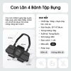 Con Lăn Trợ Lực Tập Bụng 4 Bánh Đàn Hồi - Giảm Eo, Tăng Cơ - Tặng Thảm Lót 3
