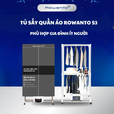 Công nghệ hương thơm 2.025 - Tủ sấy quần áo Rowanto 50kg bảo vệ vải, giá ưu đãi, hàng chính hãng