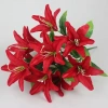 Conopery Hoa huệ nhân tạo 10 đầu - Bó hoa cô dâu đa màu, nhựa tinh tế, trang trí tiệc cưới tại nhà 2