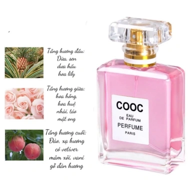 Cooc Nước Hoa Xịt 50ml 4 Tông Màu Ngọt Ngào Dễ Nhẹ - Nữ Học, Chơi, Tiệc, Giá 35.000đ