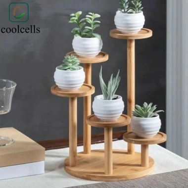 Coolcells Kệ tre cây cảnh mọng nước - Giá để bàn hình cành, Đỡ chậu hoa, Trang trí phòng khách, 104.830 VND