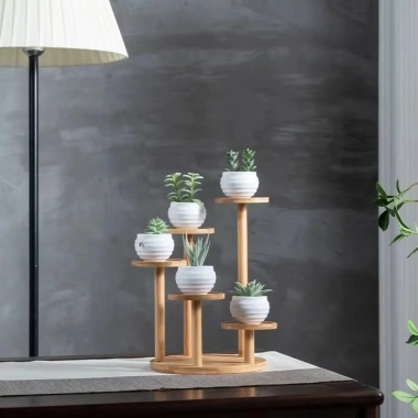 Coolcells Kệ tre cây cảnh mọng nước - Giá để bàn hình cành, Đỡ chậu hoa, Trang trí phòng khách, 104.830 VND