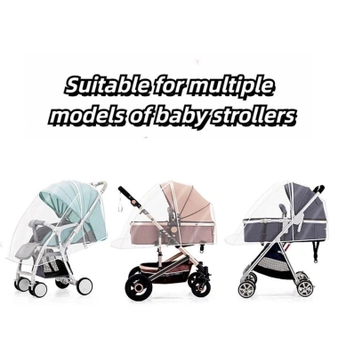 COOLCELLS Vỏ mưa Pram trong suốt chống gió, chống nước cho xe đẩy em bé – Giá chỉ 93.960₫ 3
