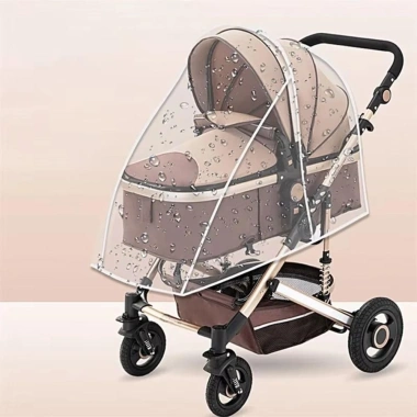 COOLCELLS Vỏ mưa Pram trong suốt chống gió, chống nước cho xe đẩy em bé – Giá chỉ 93.960₫ 4
