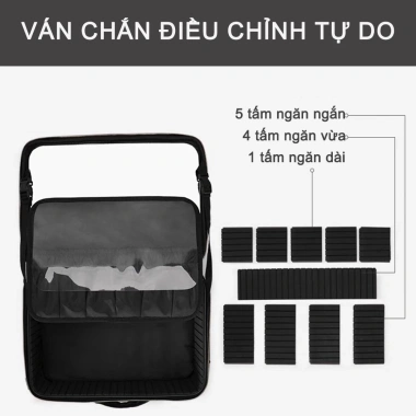 Cốp Túi Đựng Đồ Trang Điểm Nhỏ Gọn, Gương Đèn Tiện Dụng, Quai Xách Bền 169k 8