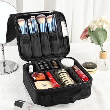 Cốp Túi Đựng Đồ Trang Điểm Nhỏ Gọn, Gương Đèn Tiện Dụng, Quai Xách Bền 169k 10
