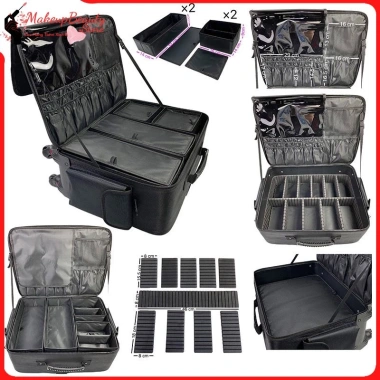 Cốp vải kéo 48cm đựng đồ makeup chuyên nghiệp MS 24 - TIME MAKE UP giá ưu đãi 798.000đ 2