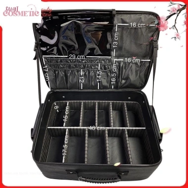 Cốp vải kéo 48cm đựng đồ makeup chuyên nghiệp - phù hợp vali mỹ phẩm, cốp xe máy - giá 315.000đ