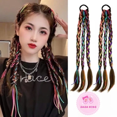 Cột Tóc Giả Thắt Bính Phối Màu Cá Tính Kuromi TG01 Cho Bé Gái – Giá 22.498₫