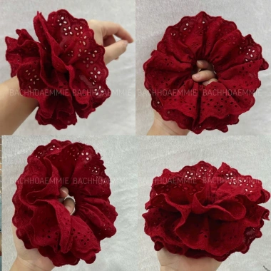 Cột Tóc Scrunchies Ren - Giá chỉ 11.000₫ (Giá gốc 14.300), Siêu nhẹ, thời trang 5