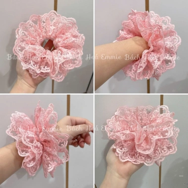 Cột Tóc Scrunchies Ren - Giá chỉ 11.000₫ (Giá gốc 14.300), Siêu nhẹ, thời trang 7