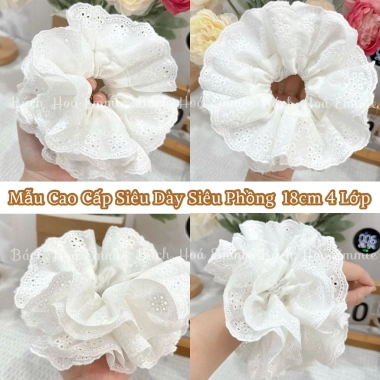 Cột Tóc Scrunchies Ren - Giá chỉ 11.000₫ (Giá gốc 14.300), Siêu nhẹ, thời trang 8