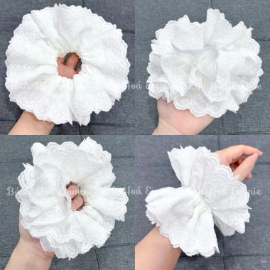 Cột Tóc Scrunchies Ren - Giá chỉ 11.000₫ (Giá gốc 14.300), Siêu nhẹ, thời trang 9