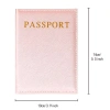 Cover Hộ Chiếu Da PU Hồng Letter Series - Ví Thẻ Kinh Doanh Đa Năng Cho Nữ, Bộ Travel Passport Holder 7