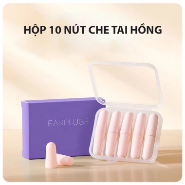 COVERGIRL Hộp 10 Nút Bịt Tai Chống Ồn Giảm Tạp Âm Khi Ngủ - Pastel Đa Màu Giá 25.000₫