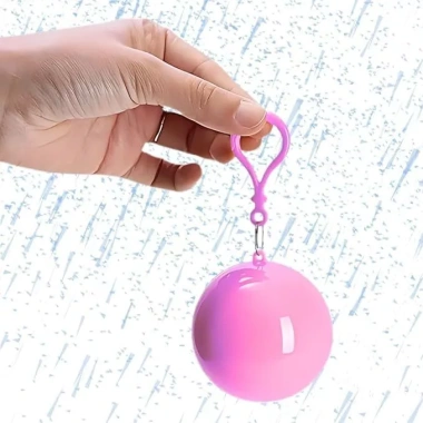 COVERGIRL Quả Bóng Áo Mưa Dạng Móc Khóa Hình Tròn Nhỏ Gọn, Tiện Lợi, Tái Sử Dụng 12.000₫