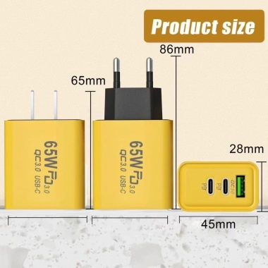 Củ Cốc Sạc Nhanh 4 Cổng USB 3.0 & Type‑C, Chống Cháy Nổ, Sạc Đa Thiết Bị, Giá 58.429₫