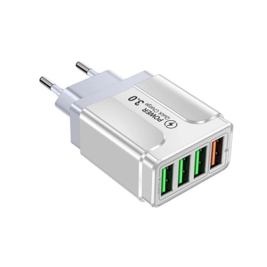 Củ sạc du lịch 4 cổng USB 3.1A tích hợp EU - Sạc đồng thời 4 thiết bị, chỉ 17.200₫