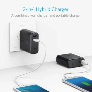 Củ sạc kiêm pin Anker PowerCore Fusion 5.000mAh A1.621 - Pin dự phòng mạnh, giá chỉ 280.000₫ 5 Củ sạc kiêm pin Anker PowerCore Fusion 5.000mAh A1.621 - Pin dự phòng mạnh, giá chỉ 280.000₫ 5