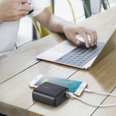Củ sạc kiêm pin Anker PowerCore Fusion 5.000mAh A1.621 - Pin dự phòng mạnh, giá chỉ 280.000₫