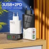 Củ sạc nhanh 120W GaN 5 cổng USB Type-C, siêu nhanh, an toàn, chống chai pin - giá 128k 3