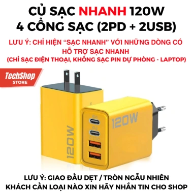 Củ sạc nhanh 120W PD/Type-C - Sạc nhanh, bảo vệ, tương thích mọi điện thoại - 69.000₫ 9